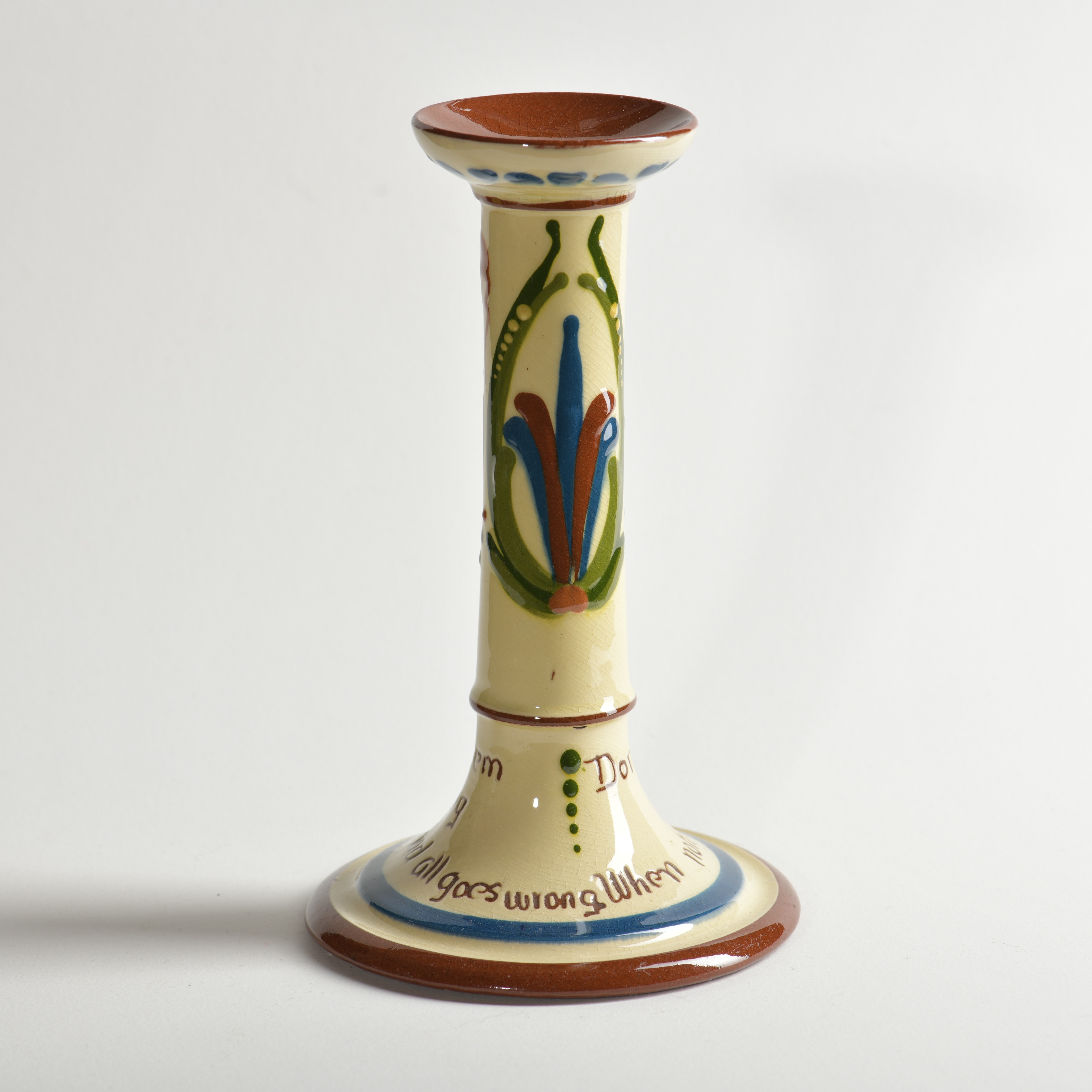 Torquay Ware Candlestick
