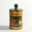 Oriental lacquered turned timber cylindrical box